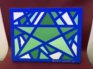 キャンバス ステンドグラス