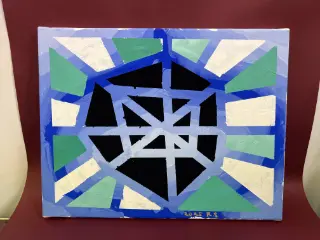 キャンバス ステンドグラス