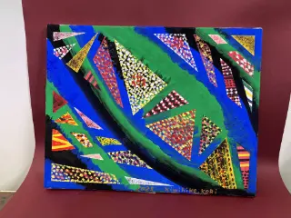 キャンバス ステンドグラス