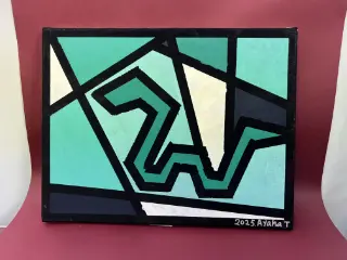 キャンバス ステンドグラス