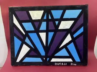 キャンバス ステンドグラス